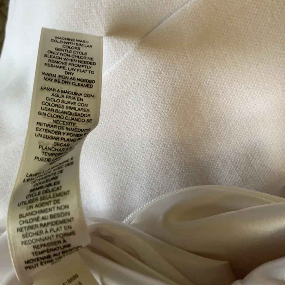 White House Black Market WHBM white dress 8 New NWT medium Sleeveless GORGEOUS - Picture 10 of 11